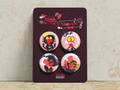 Millie & Moxxie Badge Set | Helluva Boss Badges