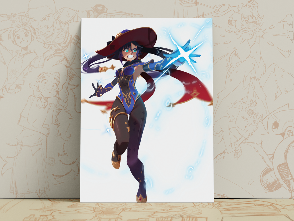 Mona Art Print | Genshin Impact Poster