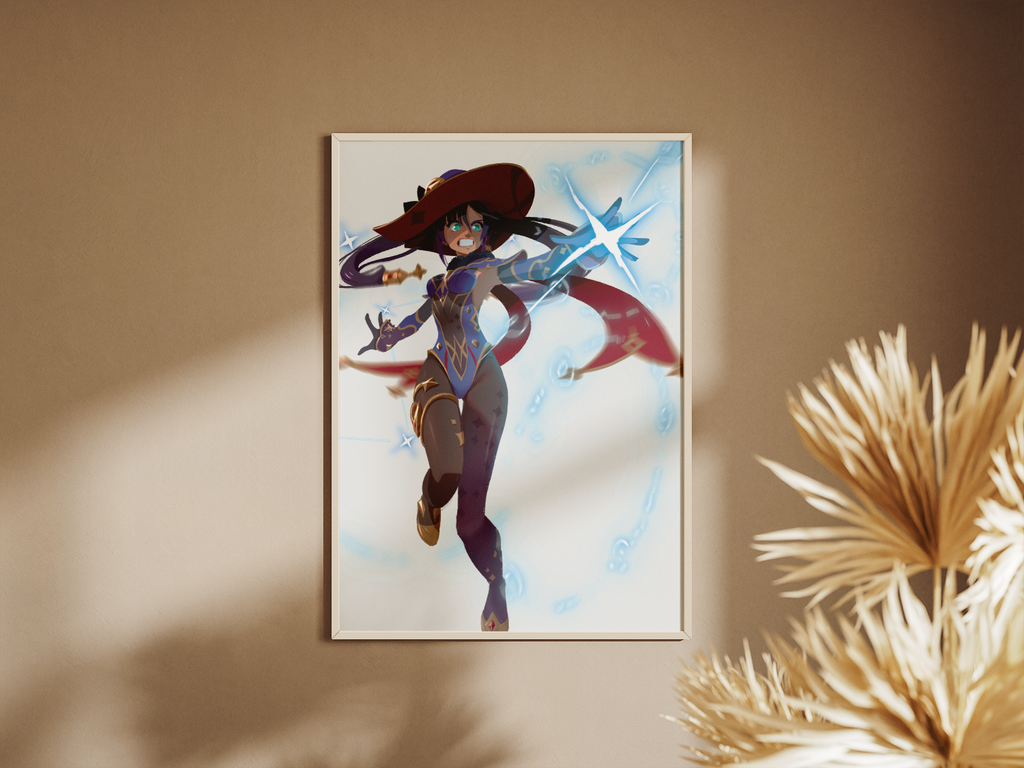 Mona Art Print | Genshin Impact Poster