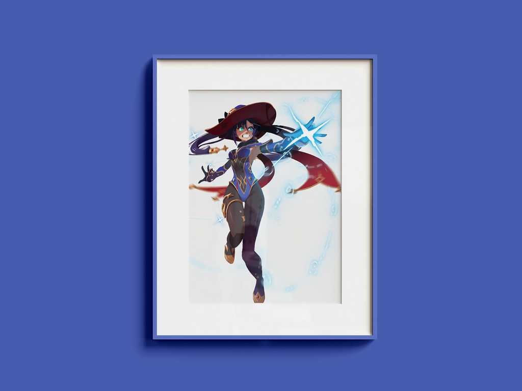 Mona Art Print | Genshin Impact Poster