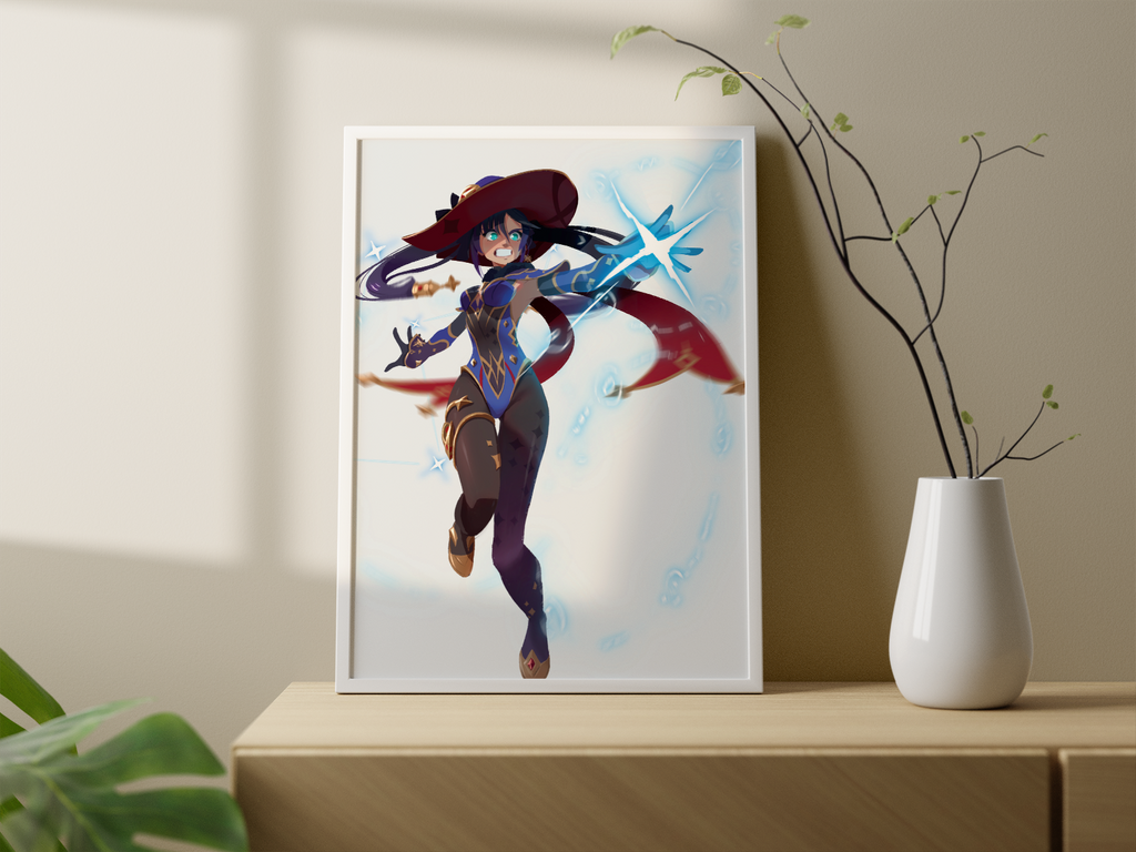 Mona Art Print | Genshin Impact Poster