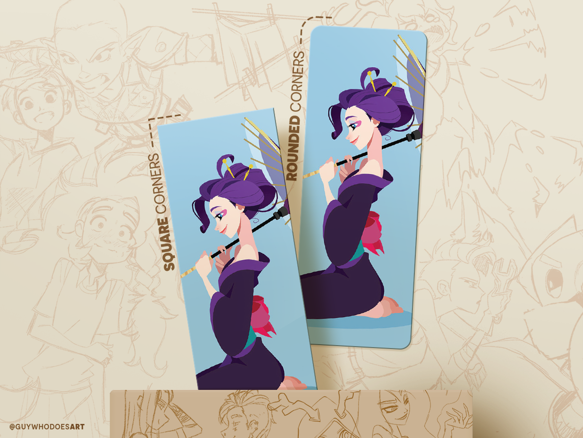 Rarity Geisha Bookmark – My Little Pony Inspired Art