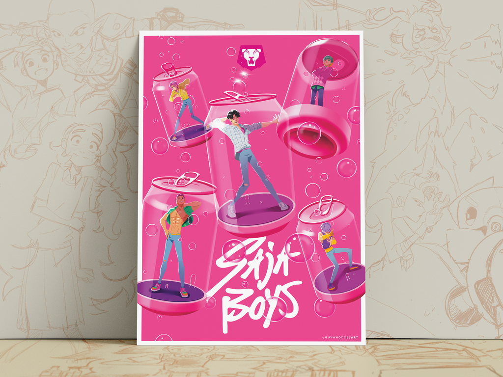 Saja Boys Art Print | K‑Pop Demon Hunter Poster