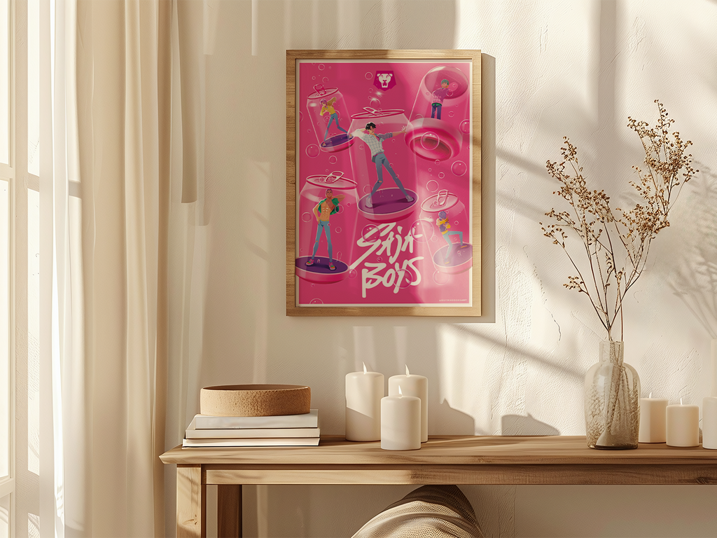 Saja Boys Art Print | K‑Pop Demon Hunter Poster