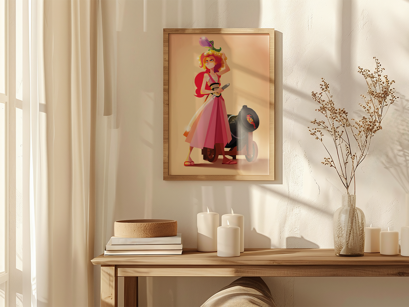 Pinkie Pie Samurai Art Print | MLP Anime Poster