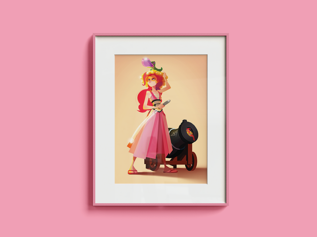 Pinkie Pie Samurai Art Print | MLP Anime Poster