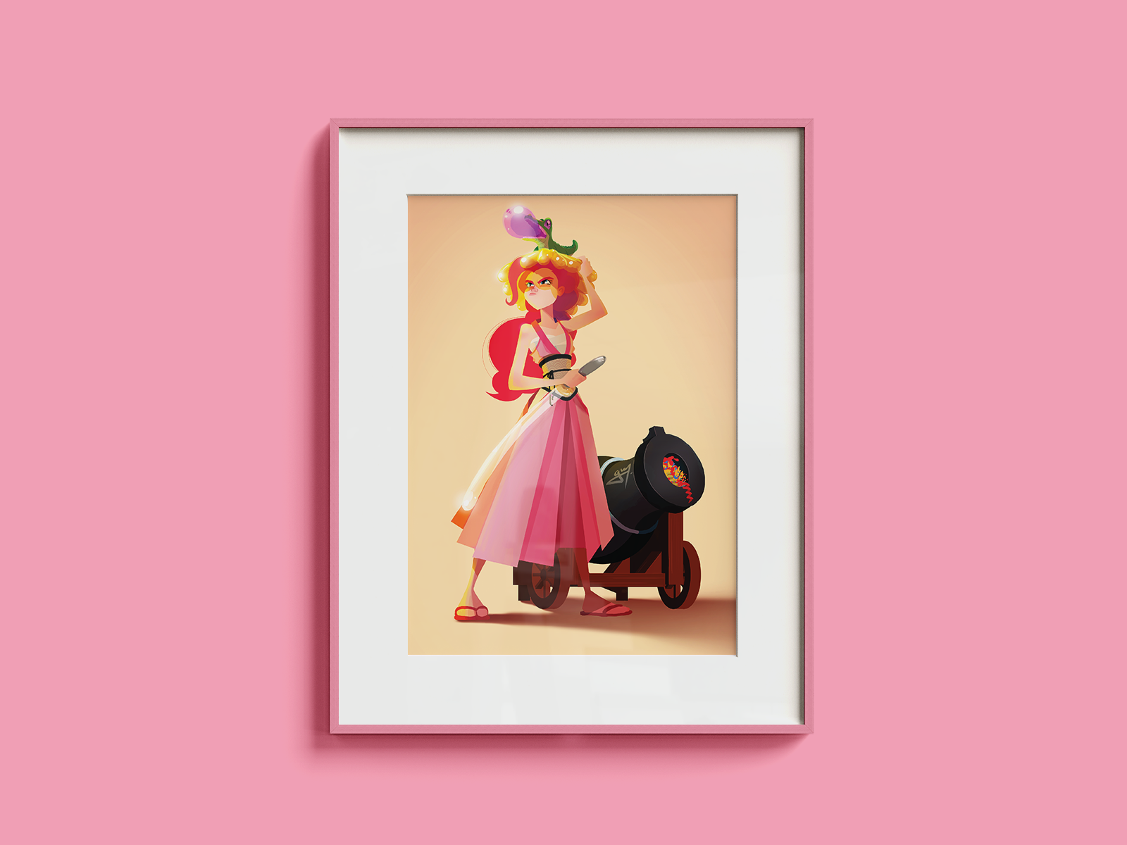 Pinkie Pie Samurai Art Print | MLP Anime Poster
