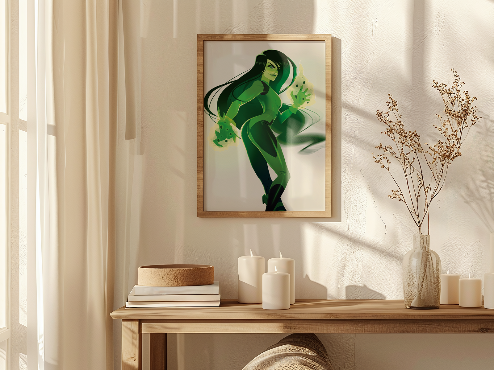 Shego Art Print | Kim Possible Anime Poster