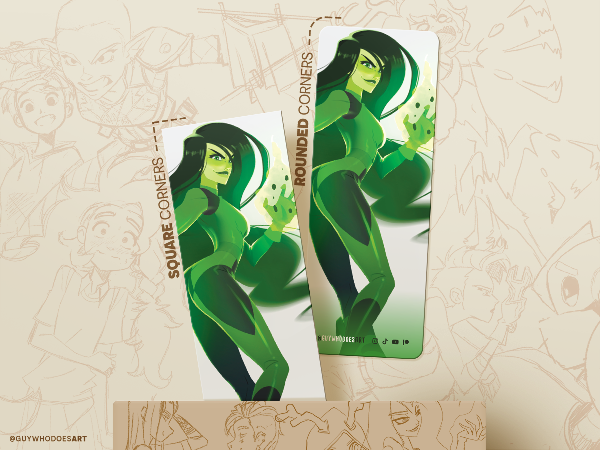 Shego Pinup Bookmark - Perfect Gift for Kim Possible Fans - LGBTQ Art - Ideal for Book Enthusiasts