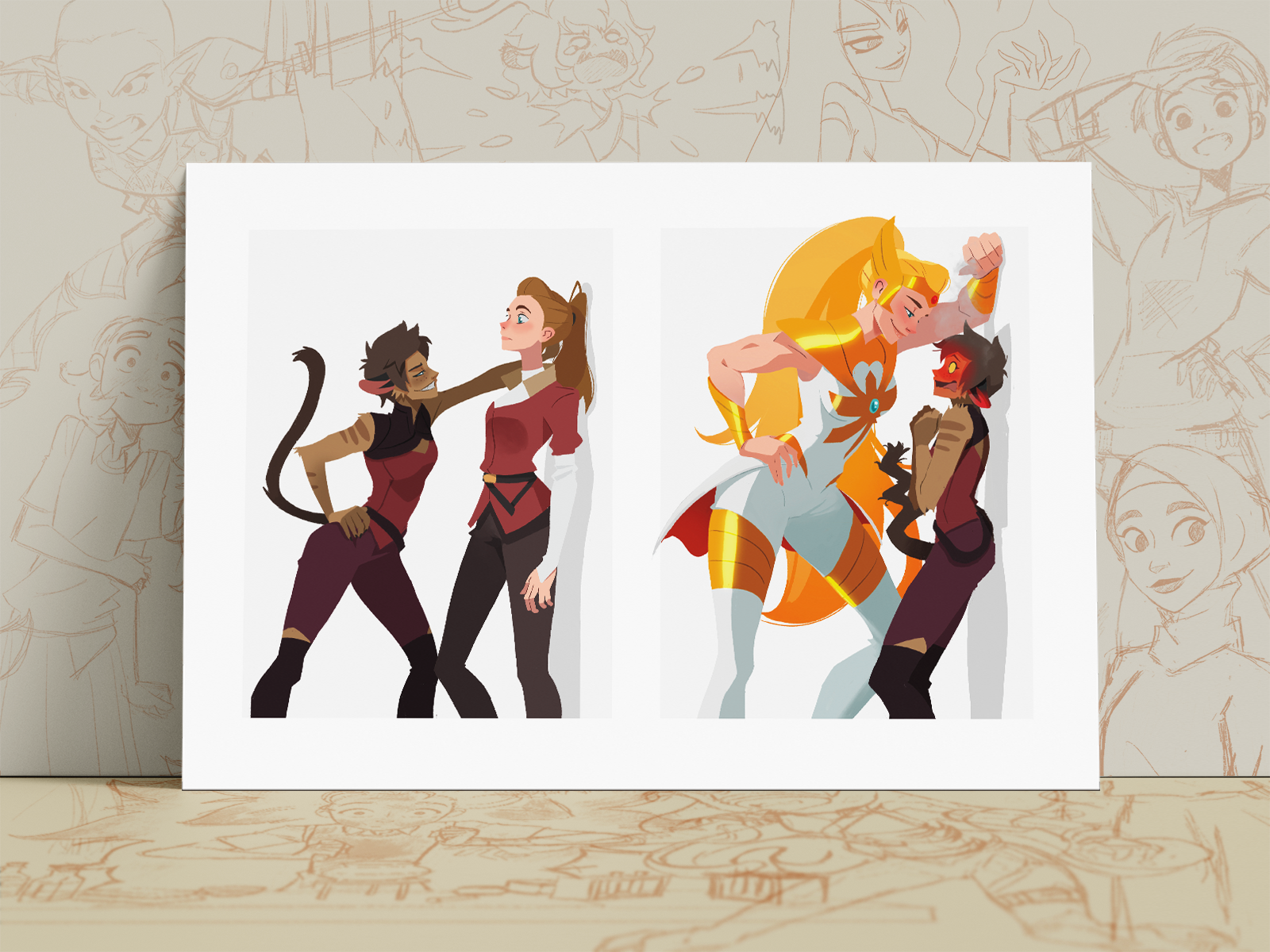 Catradora Art Print | She‑Ra and the Princesses of Power Fan Art