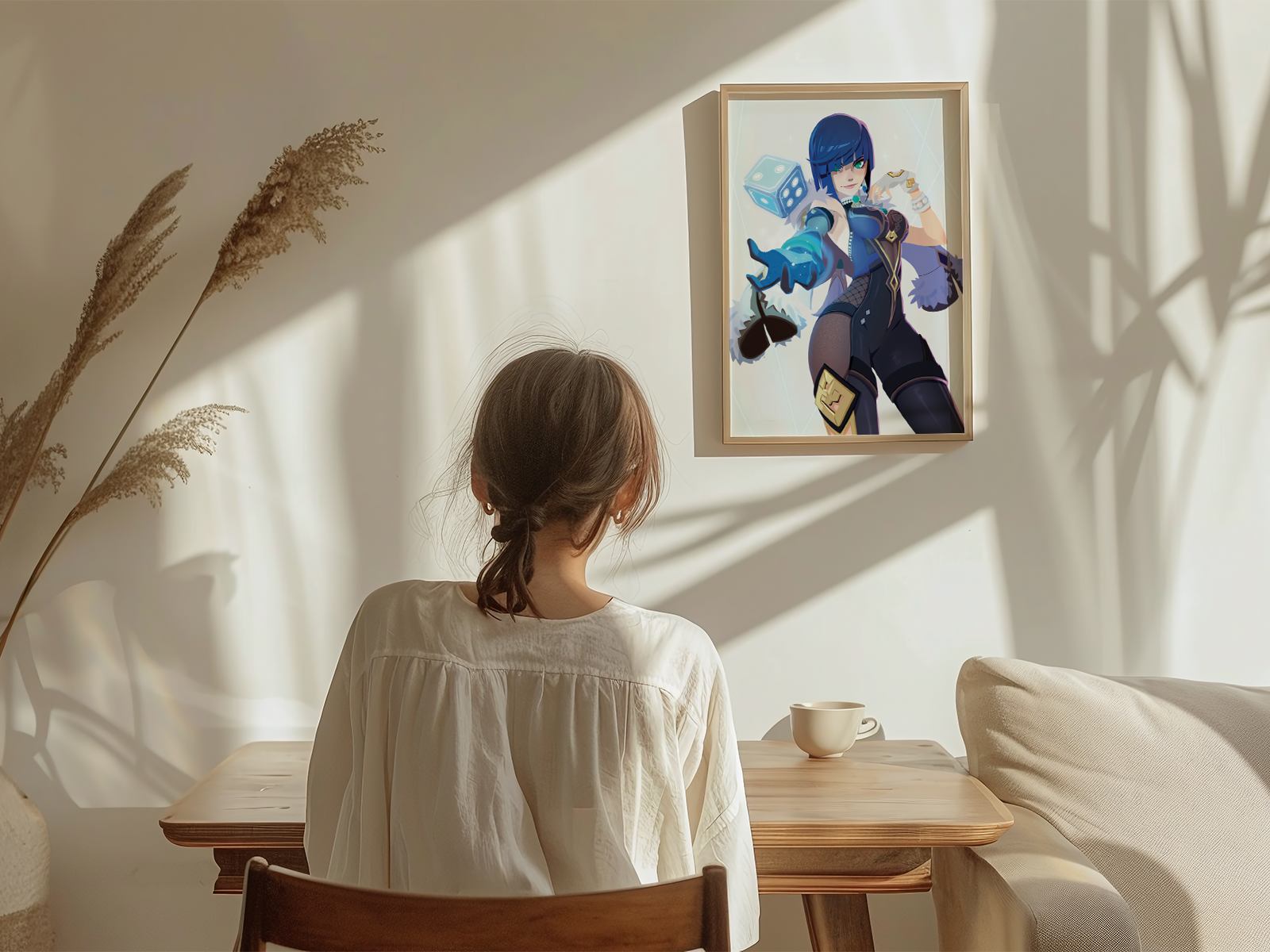 Yelan Art Print | Genshin Impact Poster