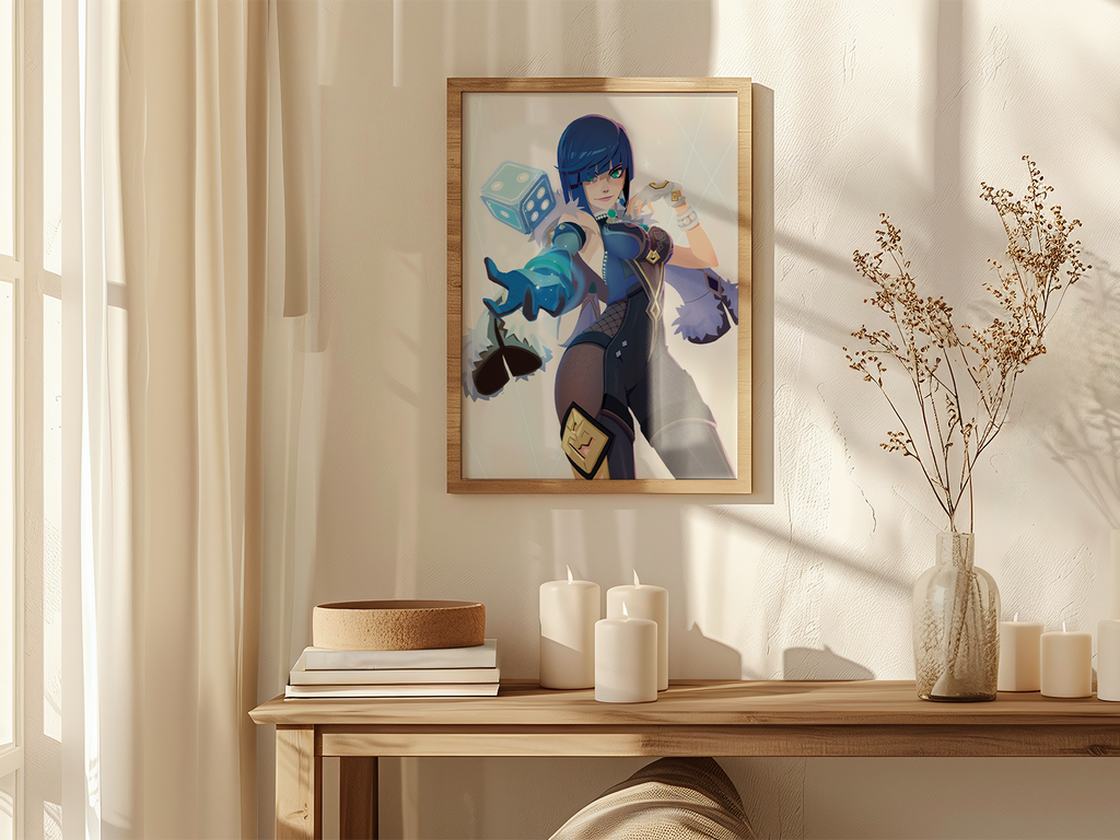 Yelan Art Print | Genshin Impact Poster