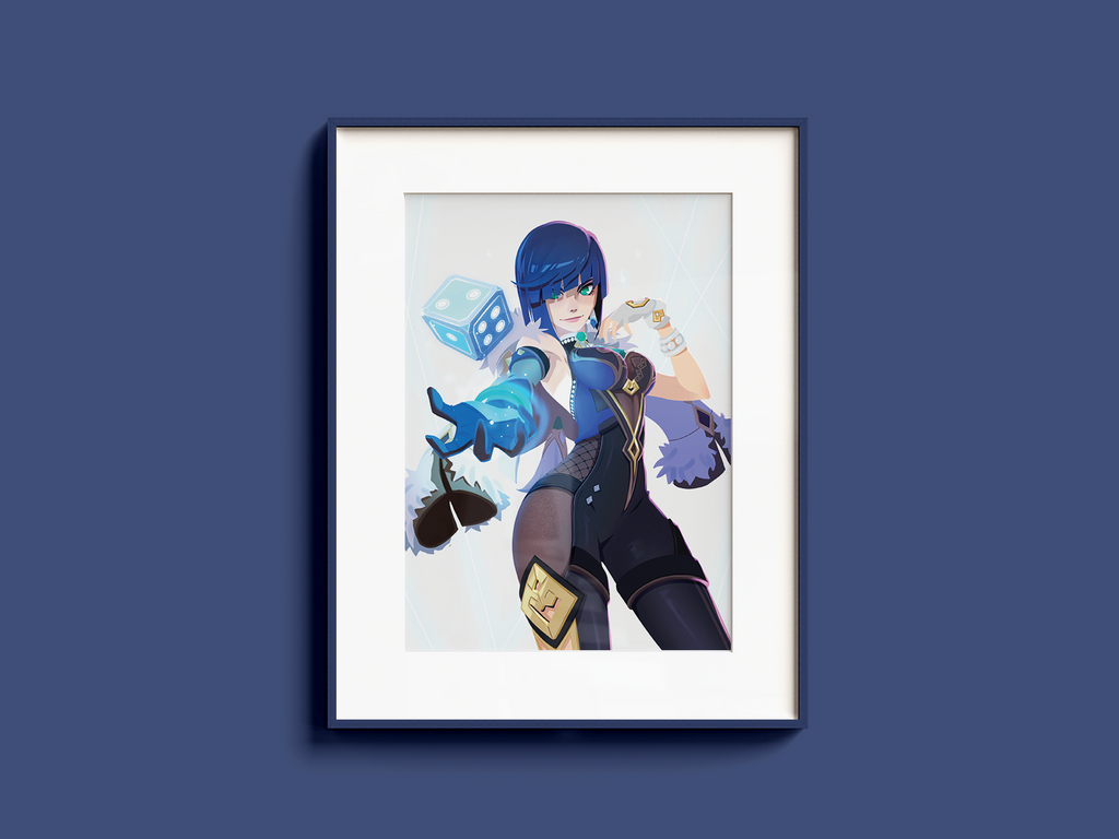 Yelan Art Print | Genshin Impact Poster