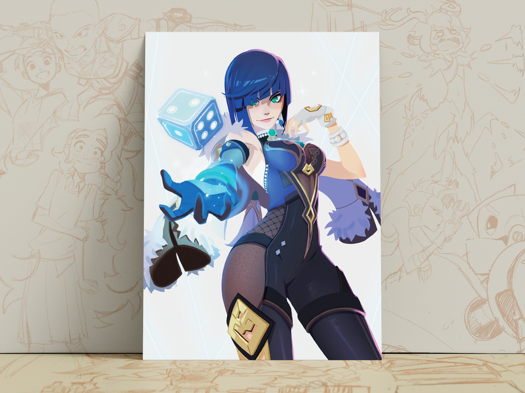 Yelan Art Print | Genshin Impact Poster